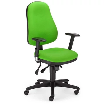 OFFIX irodai forgószék, állítható kartámaszok, huzat anyaga Lucia - világoszöld