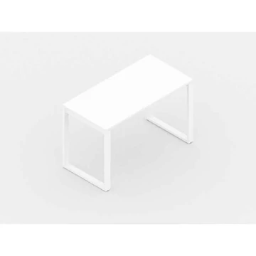 SQart íróasztal, fehér keret, fehér munkalap, szélesség x mélység: 2000 x 800 mm
