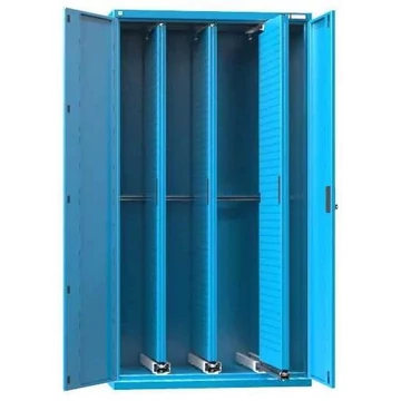 Műhelyszekrény 3 kihúzható perforált panellel, ma x sz x mé: 1950x1044x655 mm, világoskék RAL5012