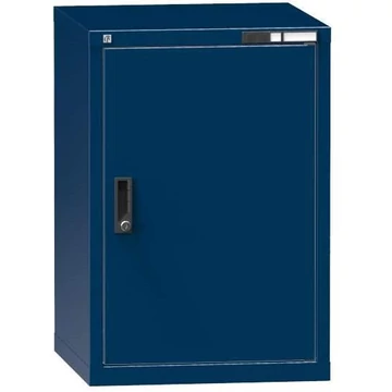 Fiókos műhelyszekrény KOMBI, ma x sz x mé: 840 x 578 x 600 mm, 1 x szárnyas ajtó, sötétkék RAL5010