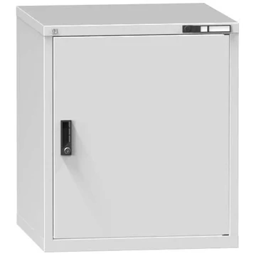 Fiókos műhelyszekrény KOMBI, ma x sz x mé: 840 x 731 x 753 mm, 1 x szárnyas ajtó, szürke RAL7035