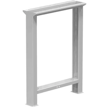 Munkaasztal láb, magasság 840 mm, mélység 603 mm, szürke RAL7035