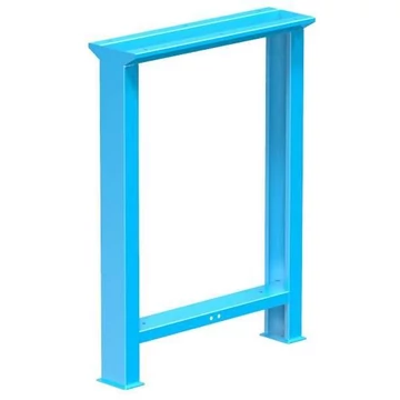 Munkaasztal láb, magasság 840 mm, mélység 603 mm, kék RAL5012