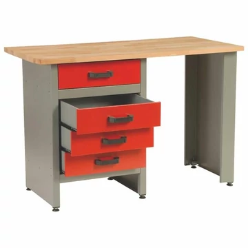 MARS munkapad, 4 fiók, szélesség 1200 mm