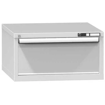 Fiókos szekrény KOMBI, ma x sz x mé: 390 x 578 x 600 mm, 1 x fiók, szürke RAL7035