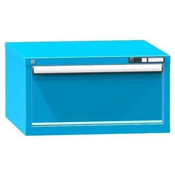 Fiókos szekrény KOMBI, ma x sz x mé: 390 x 578 x 600 mm, 1 x fiók, kék RAL5012