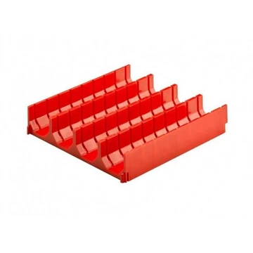 Műanyag fiókelválasztók - modul 153 x 153 mm, 4 mélyedés