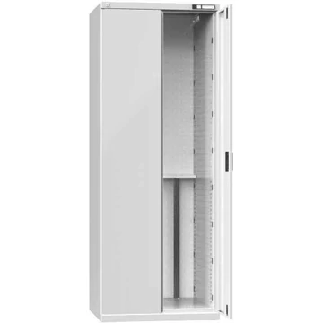 Szekrény CNC szerszámokhoz, hxma 738x1950 mm, szárnyas ajtó, szürke RAL7035