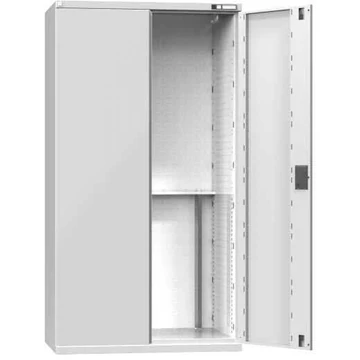 Szekrény CNC szerszámokhoz, hxma 1044x1950 mm, szárnyas ajtó, szürke RAL7035