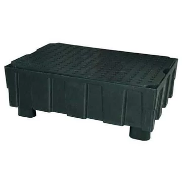 Euro-PE gyűjtőtálca 1205 x 805 mm, 4 lábas és PE ​​rostélyos