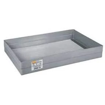 GRP gyűjtőtálca, 150 l, rács nélkül, 1200x800 mm, szürke