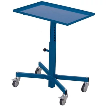 Anyagtartó dőlés nélkül, magasságállítási tartomány 720-970 mm, kék színű RAL5010