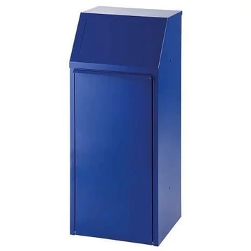 Újrahasznosítható tartály belső tartállyal, dönthető, 70 l űrtartalmú, kék színű RAL5010