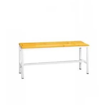 Ruhatári pad üléssel tömörfa szalagokból, hossza 1000 mm