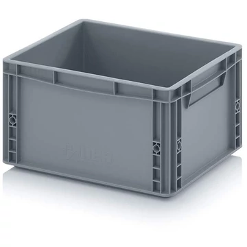 Euro tároló zárt, szürke, 400 x 300 x 220 mm