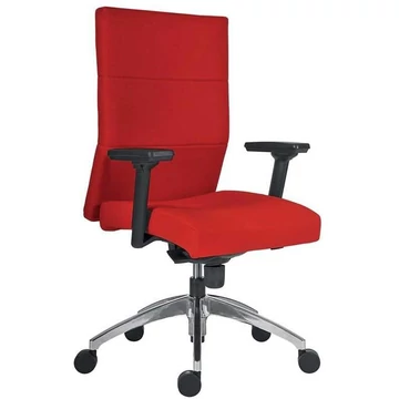VERTIKA irodai forgószék, piros színű, teherbírása 160 kg