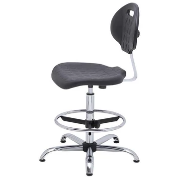 PRO STANDARD CHL ESD munkahelyi forgószék, magas kivitel, csúszótalpak és lábtartó gyűrű