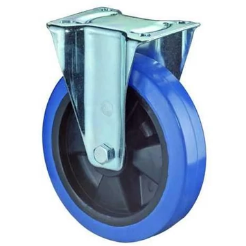 Fix szállítógörgő, elasztikus kék, átm. 125 mm, teherbírás 300 kg