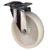 Rozsdamentes acél beálló görgő, poliamid, átm. 100 mm, teherbírása 120 kg