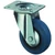 Beálló szállítógörgő, rugalmas kék, átm. 100 mm, teherbírása 140 kg