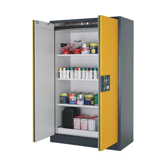Biztonsági tárolószekrény Q-LINE Q90.195.120 3x polc (porszórt acéllemezből)