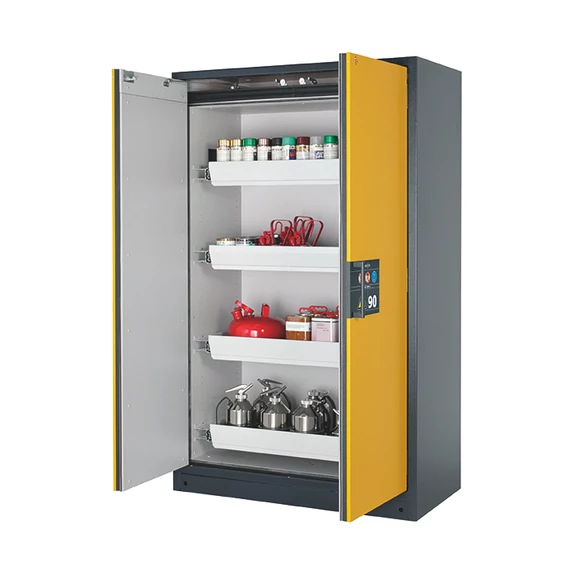 Biztonsági tárolószekrény Q-LINE Q90.195.120 4x fiók (porszórt acéllemezből)