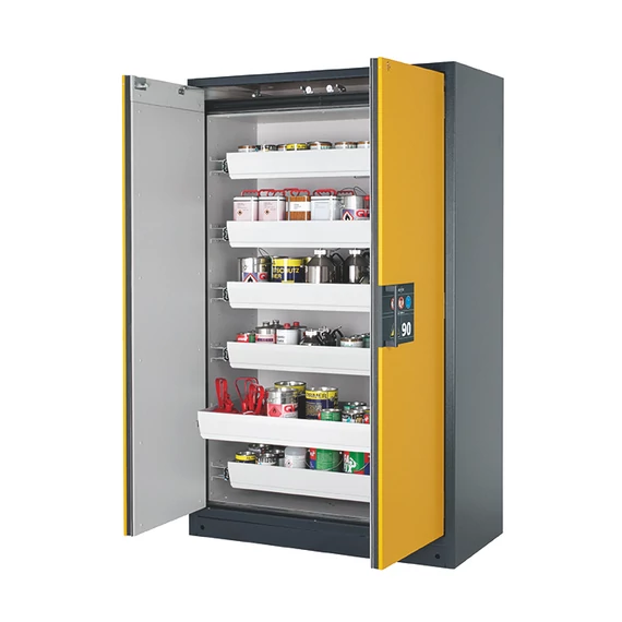 Biztonsági tárolószekrény Q-LINE Q90.195.120 6x fiók (porszórt acéllemezből)