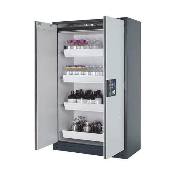 Biztonsági tárolószekrény Q-LINE Q90.195.120 4x fiók (porszórt acéllemezből)