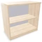 Irodai szekrény - polc, ma x sz x mé: 740 x 800 x 445 mm, akác színű